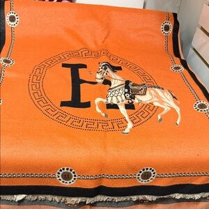 New Horse shawl 72 x 25” very soft 2 avail. No designer tag